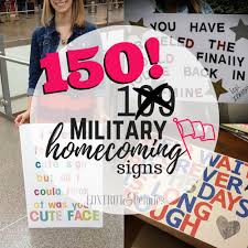 150 military homecoming signs unique