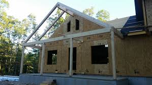 We've designed hundreds of custom timber frame and post and beam homes in the last thirty years. Custom Post And Beam Porch Under Construction Part 8