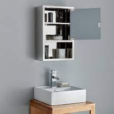 Narrow Mirror Wall Cabinet With Single