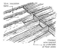 insulating a floor fine homebuilding