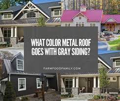 color metal roof goes with gray siding