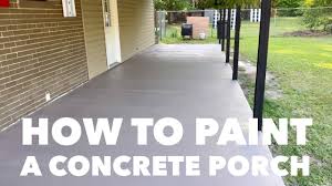 how to paint a concrete porch you
