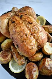 Place in your preheated oven and immediately reduce the heat to 375 degrees. Roast Chicken With Lemon And Rosemary Hint Of Healthy
