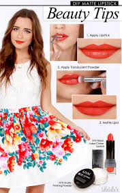 make any lipstick matte