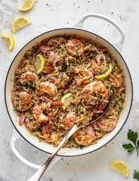 One Pot Shrimp and Orzo - Garlic Butter Shrimp and Orzo