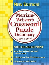 crossword puzzle dictionary edition
