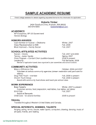 High Schoolivities Resume Template How To Write For College