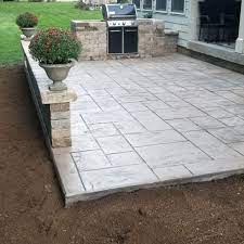 concrete backyard patio pavers design
