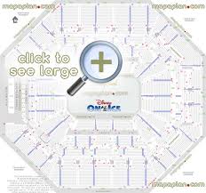 At T Center Seat Row Numbers Detailed Seating Chart San