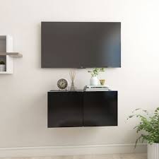 Hanging Tv Cabinet Black 60x30x30 Cm