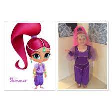 One of my favorite shows on there is shimmer and shine. Shimmer And Shine Shimmer Costume Dreamy Genie Costume Pink Tulle Wig Craft Beads With E Shimmer And Shine Costume Toddler Halloween Costumes Shine Costume