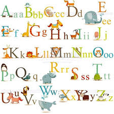Animals Alphabet Letter Wall Sticker