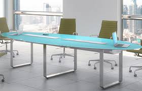 Aqua Glass Table Ambience Doré