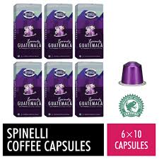set of 6 spinelli coffee capsules