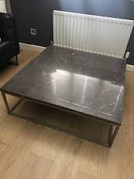 This dark marble coffee table will provide a sleek and contemporary look to any living room. Dwell Triplo Coffee Table In Stone 120 00 Picclick Uk
