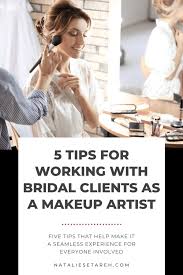 bridal clients as a makeup artist