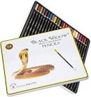 Colored Pencils For Adults - 24 Coloring Pencils With Smooth Pigments Black Widow