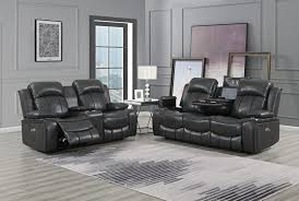 black reclining motion sofas