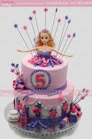 Bánh gato sinh nhật đường fondant Búp Bê Barbie duyên dáng 4153 - Bánh  fondant