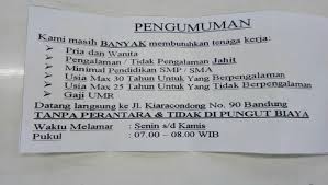 Written by admob4 sunday, september 16, 2018 add comment edit. Lowongan Kerja Pabrik Di Kota Bandung Lowongan Kerja Terbaru Indonesia 2021