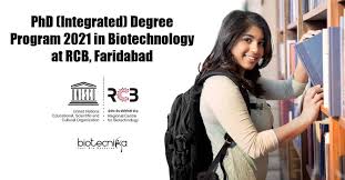 Integrated PhD 2021 Biotechnology Admissions at RCB, Faridabad
