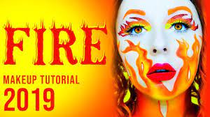 fire flames makeup tutorial