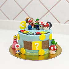 Mario kart fans will be happy to know that the rainbow road rally cake does come with the toys pictured, making it the perfect gift for any nintendo fan's special occasion! Super Mario Cake Lele Bakery Celebration Cakes