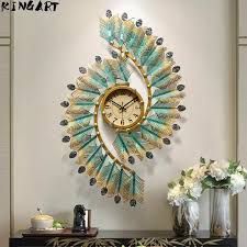 Wall clocks initially sound boring as the décor item, but if you select it with care, then they can add more meaning to the room and character to the décor of the home. Creative Big Wall Clock Modern Design Silent Clock Living Room Hanging Wall Clock Home Decor Clock Big Metal Clock On 2517241 Wall Clocks Aliexpress