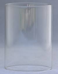 small 3x4 inch glass cylinder candle shade
