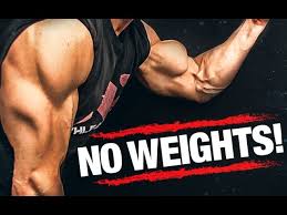 arm workout without weights biceps and