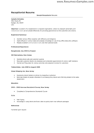 front desk medical receptionist sample resume brand assistant cover letter  for position effective samples sle dental sles