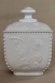 Vintage Milk Glass Candy Dish Square