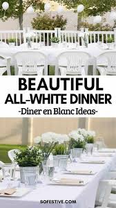 Place a handful of ivy, eucalyptus, or rosemary in bud vases throughout your table, and you won't even need a defining centerpiece. Diner En Blanc Diy Party Food Table Ideas 2021 So Festive