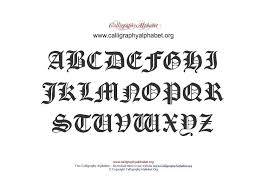 Printable Pdf Calligraphy Charts Download And Print Our