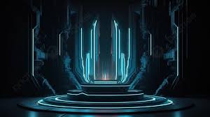 scifi scifi futuristic scene with light