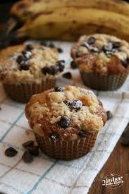 Loaded with chocolate chips, it makes a perfect dessert for passover! Chocolate Chip Banana Crumb Muffins Kosher In The Kitch