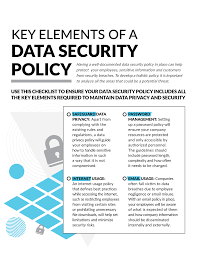 key elements of a data security policy
