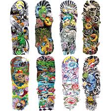 colorful sleeve tattoos stickers full