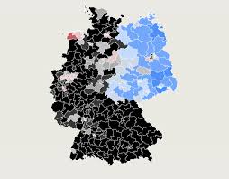 map shows germany s political divide