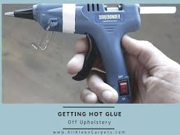 remove hot glue from carpets