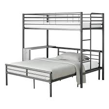 monarch specialties bunk bed grey