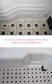 clean vintage bathroom tiles caulk