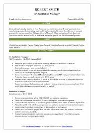 Check spelling or type a new query. Sanitation Manager Resume Samples Qwikresume