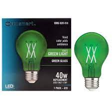 Green Colored Glass Led Light Bulb