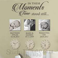 Moments Wall Art Sticker With Dates