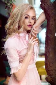 women model blonde pink clothing