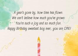 First Birthday Quotes For Baby Boy