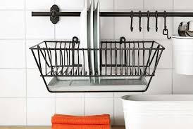 10 wall mounted wire baskets as storage