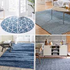 10 ideas for including blue rugs in any