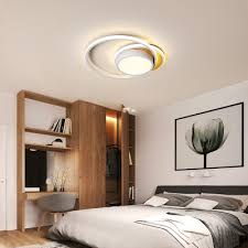 Nordic Circular Flush Mount Ceiling Light Wood Canopy Led Black White Ceiling Lighting For Bedroom Susuohome Com